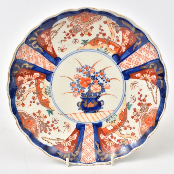 Prato em porcelana japonesa Imari séc XIX