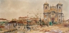 WAMBACH, GEORGE (1901-1965) - "Antonio Dias em Ouro Preto - MG", aquarela, - 37 X 76 - Assinado e localizado no c.i.d. (década de 40). Reproduzido com foto no catálogo.
