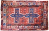 Raro tapete Kassak (séc.XIX), medindo: 1,81 X 1,27 = 2,30m². Reproduzido com foto no catálogo.