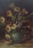 ALCIDES CRUZ (1913-1988) - "Vaso com flores", oleo s/madeira - 33 x 24 - Assinado no c.i.d.