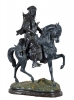 ESCOLA FRANCESA - Sec. XIX - "Cavaleiro Arabe", escultura em petit bronze patinado. Alt. 80cm. Reproduzido com foto no catalogo.