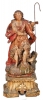 São João Batista - Imagem em madeira policromada. Alt. 36cm. Minas, sec. XVIII (faltam os dedos da mão direita). Reproduzido com foto no catalogo.