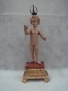 MENINO JESUS DE PRAGA. Imagem em madeira policromada. Alt.35cm. Portugal-Séc.XIX. Acompanha coroa. Reproduzido com foto no catálogo.