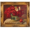 GIUSEPPE PERISSINOTO (Italia 1881-Sao Paulo 1965) - "Cachepot com flores sobre a mesa", oleo s/tela. 51 X 60. Assinado no c.i.e. Reproduzido com foto no catalogo.