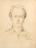 PRESCILIANO SILVA (1883-1965) - "Portrait do Poeta e Diplomata Olegario Mariano", desenho a carvao. 60 x 45. Assinado, datado (1941) e dedicado no c.i.d. Reproduzido com foto no catalogo.