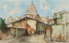 JAYME HORA (BAHIA, 1911-1977) - "Casario e Igreja no Centro Histórico de Salvador", óleo s/ tela, - 66 X 104 - Assinado no c.i.d. Reproduzido com foto no catálogo.