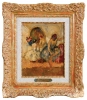 JEAN LOUIS MARCEL COSSON (FRANÇA, 1878-1956). "Ballerines", óleo s/ madeira, - 23,5 x 18 - Assinado no c.i.d. Artista citado no Benezit. Reproduzido com foto no catálogo.