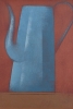 SCLIAR, CARLOS (1920 - 2001) - "Bule azul", vinil encerado s/tela, 37 x 26. Assinado, datado (1984) e no verso (Ouro Preto). Reproduzido com foto no catálogo.