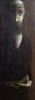 INOS CORRADIN (ITÁLIA, 1929). "O Rabino", óleo s/ tela, - 110 X 41 - Assinado no c.i.d e no verso. Acompanha certificado de autenticidade emitido pelo pintor. Reproduzido com foto no catálogo
