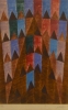 VOLPI, ALFREDO (ITÁLIA, 1896-1988). "Bandeirinhas", ´serigrafia a cores, - 51 X 33 - Assinado no c.i.d.