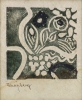 FRANS KRAJCBERG (1921). Sem título, tinta de impressão s/ pápel, - 14 X 12 - Assinado no c.i.e. Reproduzido com foto no catálogo.