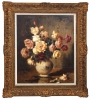 OEHMEYER, EDGAR (1909-1967) - "Vaso com flores", óleo s/eucatex 74 x 60. Assinado e datado (1956) no C.S.D. Reproduzido com foto no catálogo.
