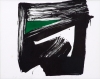 AMILCAR DE CASTRO (1920 - 2002)."Composição em preto e verde", litogravura, 29 x 34. Assinado e datado (1993) no C.I.D. Reproduzido com foto no catálogo.