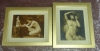 "LEO" E "PC" - PARIS. Duas raras fotos francesas de nu artístico da década de 20. Medidas: 21 x 16 e 16 x 21. Emolduradas.