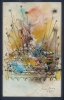 BANDEIRA, ANTONIO (1922 - 1967) - "Abstrato", aquarela, 16x10. Assinado e datado (1965) no C.I.D. Reproduzido com foto no catálogo.