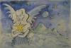 SANTA ROSA, TOMAS (1909 - 1956) - "Anjo Celestial", aquarela, 38 X 54. Assinado no c.i.d. Reproduzido com foto no catálogo.