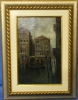 POMPEO MARIANI (ITÁLIA, 1857-1927). "Veneza", óleo s/ madeira, - 29 X 19 - Assinado e localizado no c.i.e. e no verso. Artista citado no Benezit.