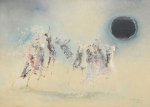 MABE, MANABU (1924-1997). "Eclipse", óleo s/ tela, 50 X 70. Assinado e datado (1966) no c.i.d. Reproduzido com foto no catálogo.