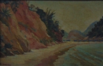 M. CAPLLONCH (BRASIL, 1900). "Praia de Boa Viagem - Niterói", óleo s/ cartão, 24 x 36. Assinado no c.i.e.