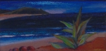 ALUISIO CARVÃO (1920 - 2001). "Canto de Praia com Bromélia", óleo s/ tela, 8 x 16. Assinado no C.I.D..