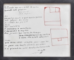 AMILCAR DE CASTRO (1920-2002). "Composição em Vermelho com Poema", litogravura, 26 X 33. Assinado e datado (1989) na parte inferior.