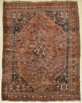Raro Tapete Shiraz (circa 1920), medindo: 3,00 X 2,25 = 6,75m².