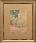 LEVINO FANZERES (1884-1956). "Paisagem (circa 1930)", aquarela, 25 X 19. Assinado no c.i.e.