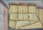 CARLOS BRACHER (1940). "Sobrados em Ouro Preto -MG", óleo s/ tela, 33 X 46. Assinado no c.i.d. e datado (1983) no verso.