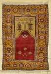 Tapete Anatolia de Oração (circa 1900), medindo: 1,40 X 0,95 = 1,33m². Pertenceu à famosa coleção "Nelson Muniz".