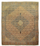 Raro tapete Senneh (circa 1920), medindo: 3,55 X 2,70 = 9,58m².