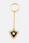 Chaveiro em ouro 18k com escudo  esmaltado do "Botafogo de Futebol e Regatas". Comp.: 10cm. Peso: 12,1g.