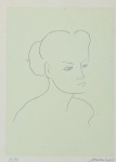 ADO MALAGOLI (1906-1994). "Figura de Mulher", gravura em metal, 33 x 22. Assinado no c.i.d.