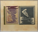 MARIA BONOMI (1935). "Como Se Fossem Palavras", xilogravura (tiragem de 2 unidades), 97 X 115. Assinado, datado (1975) e titulado na parte inferior.