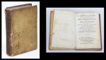 L'APOCALISSE OVVERO LA RIVELAZIONE DELL'APPOSTOLO SAN GIOVANNI. Rara edição datada de 1723. Este exemplar é considerado o último livro do novo testamento.