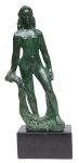BRUNO GIORGI (1905-1993). "Estudo para o Famoso Monumento à Juventude Brasileira", escultura em bronze patinado. Base em granito negro. Alt.: 60cm. Década de 40. Assinado. Reproduzido com foto no catálogo.