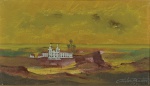 CARLOS BASTOS (1925-2004). "Paisagem Imaginária da Bahia", óleo s/ tela, 20 x 33. Assinado e datado (1972) no c.i.d.