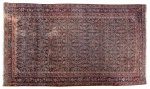 Raro tapete Ferahan Malayer do séc. XIX (assinado e datado 1880), medindo: 7,15 X 3,65 = 26,10m².