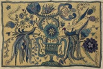 CONCESSA COLAÇO (1917). "Pássaros, Ânfora e Flores", tapeçaria, 0,80 x 1,25. Assinado no c.i.d.