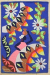 KENNEDY BAHIA (1929-2005). "A Lavadeira da Igreja do Bonfim", tapeçaria, medida: 96 X 63. Assinado no c.i.e.