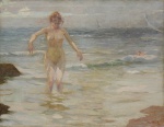 PEDRO BRUNO (1888-1949). "Encantos do Mar", óleo s/ tela, 72 x 93. Assinado e datado (1940) no c.i.d. Reproduzido com foto no catálogo.