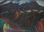 CARLOS BRACHER (1940). "Neblina em Ouro Preto - MG", óleo s/ tela, 60 X 81. Assinado no c.i.d. e no verso (1968).