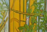 ANTONIO HENRIQUE DO AMARAL (1935 -2015). "Bambu", litografia, 60 X 90. Assinado no c.i.d.