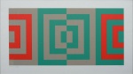 RUBEM LUDOLF (1932-2010). "Geométrico", serigrafia a cores, 55 X 94. Assinado no c.i.e.