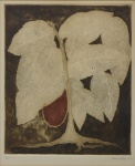 ANNA LETICIA (1929). "Árvore", xilogravura, 30 X 25. Assinado e datado (1959) no c.i.d.