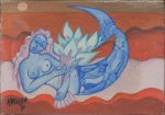 ADELSON DO PRADO (1944-2013). "Sereia", óleo s/ tela, 16 X 22. Assinado e datado (1971) no c.i.e.