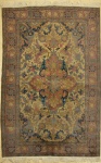 Antigo tapete Tabriz, medindo: 2,80 X 1,95 = 5,46m². (Alguns rapados).