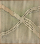PALATNIK, ABRAHAM (1928 - 2020). "Sem Título", óleo s/ madeira, 69 X 61,5. Assinado e datado (2001) no verso.