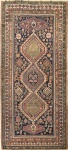 Raro tapete Shirvan Kuba Garagachli (circa 1890), medindo: 2,55 X 1,25 = 3,18m².