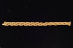 Pulseira italiana em ouro 18k - 750mls contrastado com 2 fitas filigranadas entrelaçadas. Peso: 23,2g.