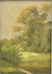LEVINO FANZERES (1884-1956). "Paisagem Serrana", óleo s/ madeira, 28 X 20. Assinado no c.i.d.